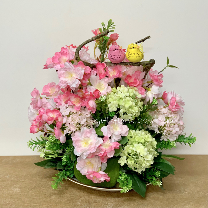 Spring Bloom-Silk Flowers Arrangement 34