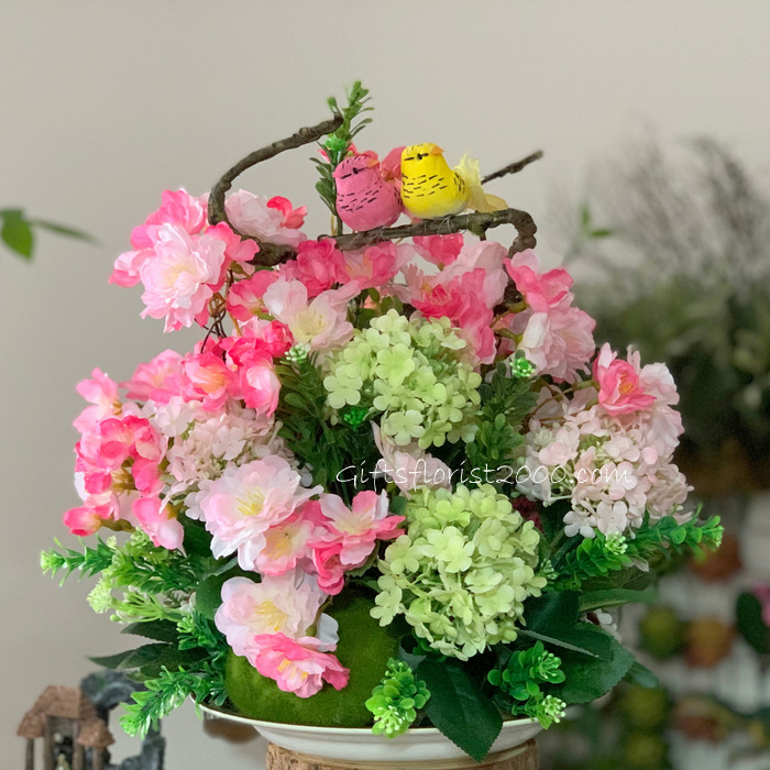 Spring Bloom-Silk Flowers Arrangement 34