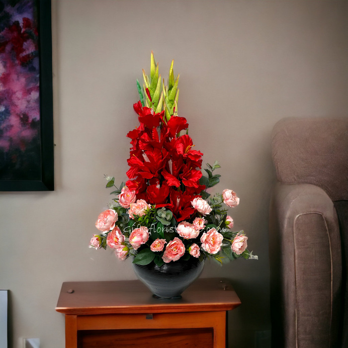 Lucky Gladiolus-Silk Flowers Arrangement 50