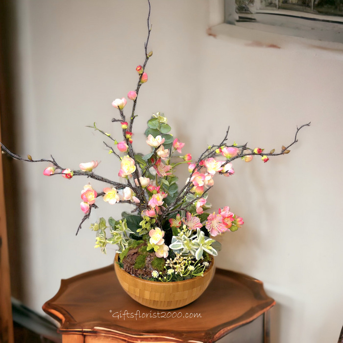 Cherry Blossom-Silk Fowers Arrangement 66