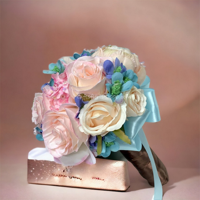 Peony & Roses-Silk Roses Bouquet 4