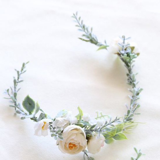 Silk Flowers Hair Bridal Hairpiece 3