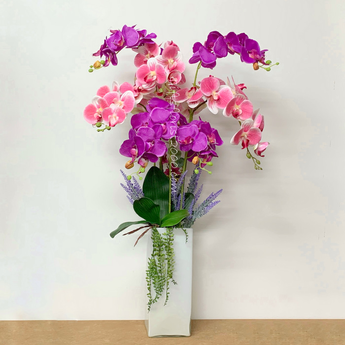 Beautiful Colour-Silk Orchid Arrangement 15
