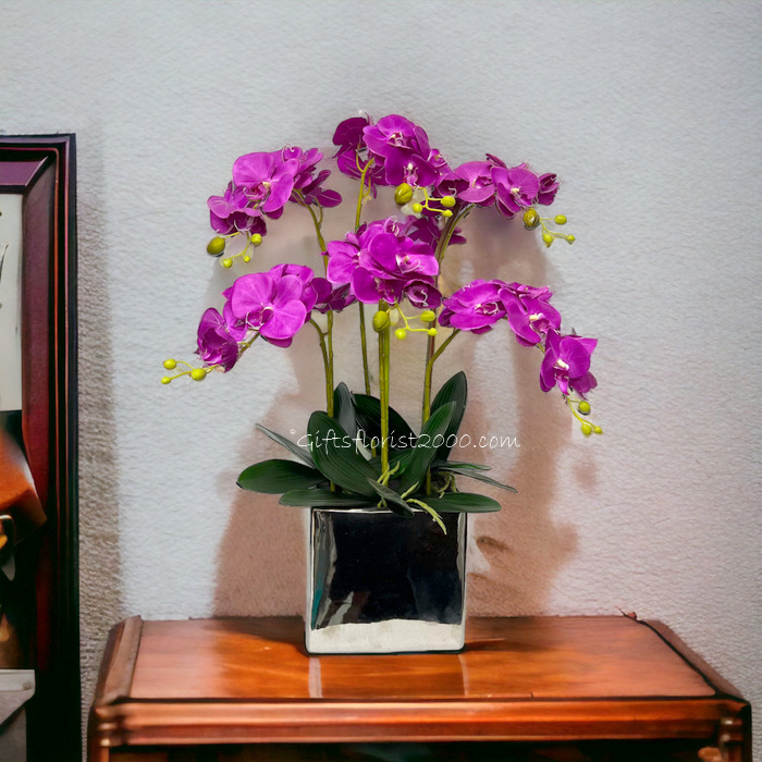 Grand Orchid Elegance- Silk Orchid Arrangement 3