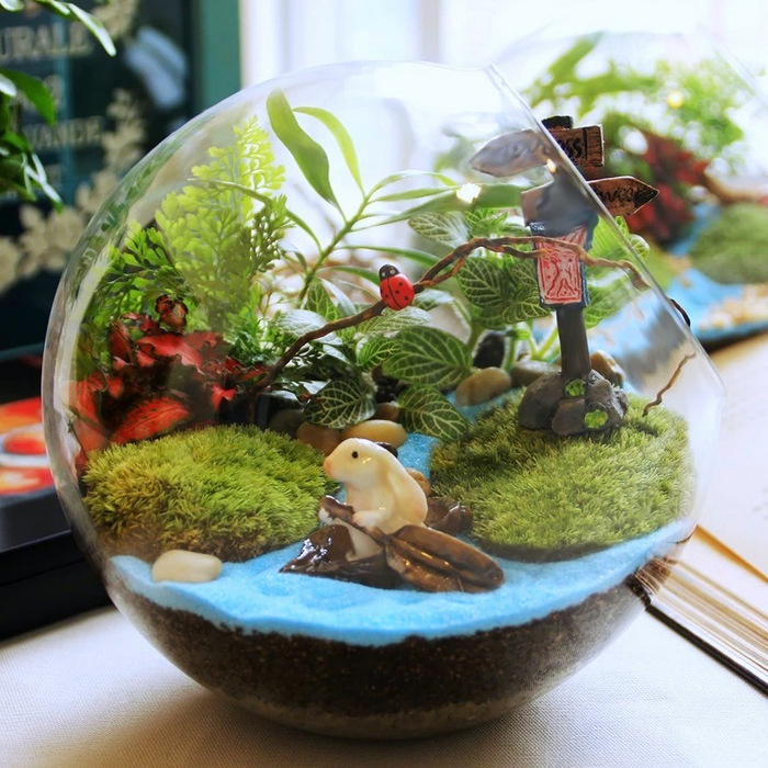 Bunny Decor Terrarium-MG37