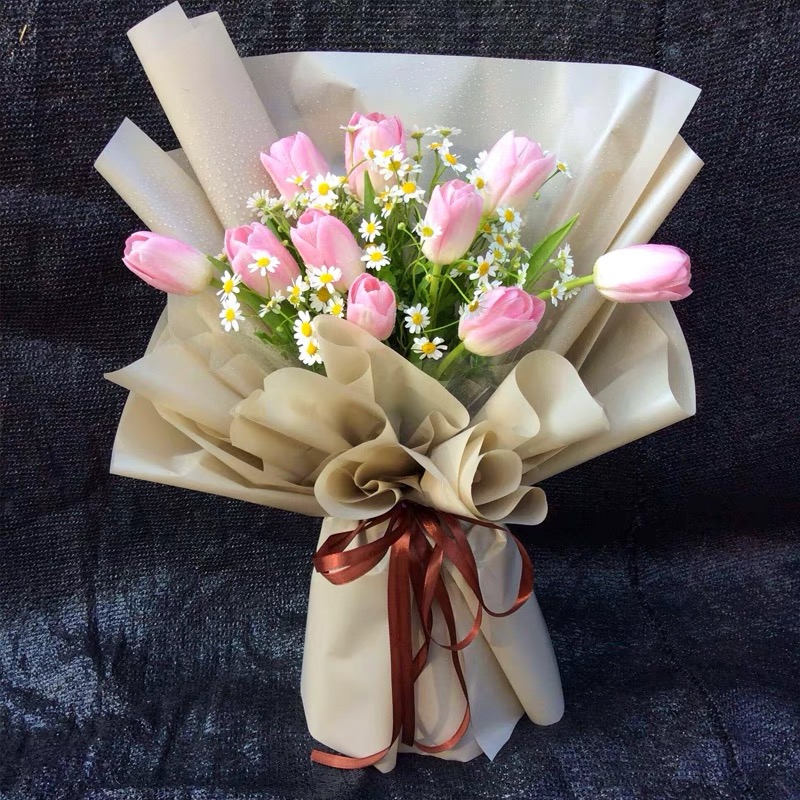 10 Stalks Pink Tulip Bouquet-TB6